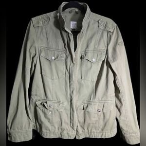Ardene Olive Utility Jacket Size Large Military Style Cargo Coat